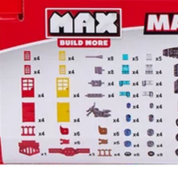 NEW MAX Build More Premium Building Bricks Accessories & Wheels Set (250 Pieces) - Picture 6 of 11